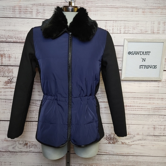 THEORY Joanah Down Fur Trim Jacket S - Picture 2 of 15